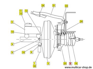 Preview: Faltenbalg/Manschette Bremskraftverstärker