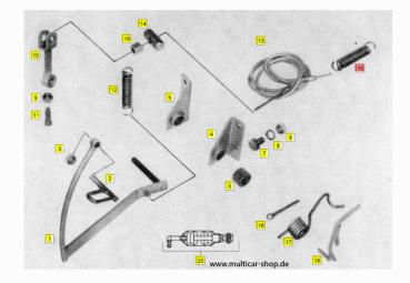 Preview: Zugfeder am Seilzug Differentialsperre HA