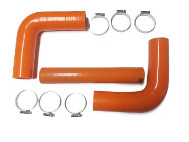 Multicar Silikon Kühlerschlauch Set mit Schellen Orange