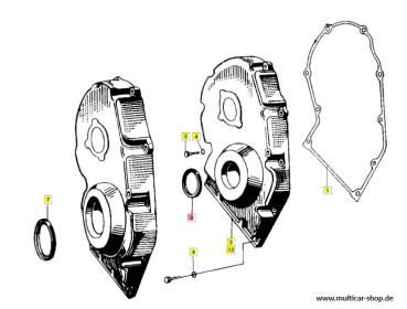 Wellendichtring Getriebe 35x52x7