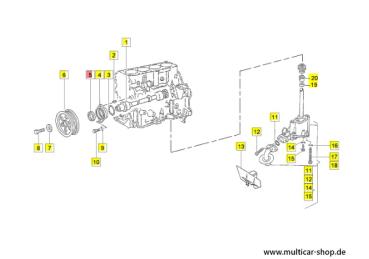 Wellendichtring Nockenwelle/Kurbelwelle/Ölpumpenantrieb 32x47x10