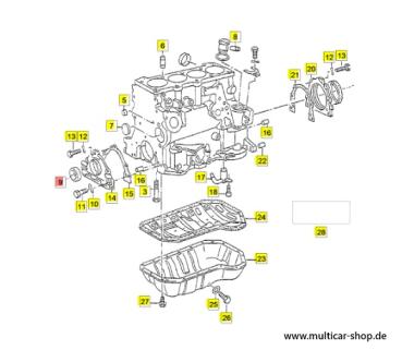 Wellendichtring Nockenwelle/Kurbelwelle/Ölpumpenantrieb 32x47x10