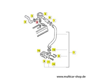 Preview: Dichtung Zylinderkopfentlüftung