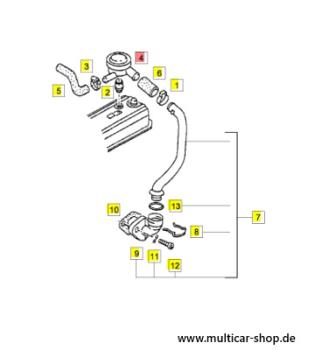Preview: Druckregelventil / Kurbelgehäuseentlüftung