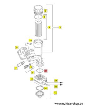Preview: Rundring / Runddichtring am Ölkühler