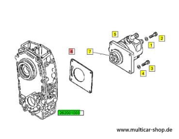Preview: Dichtung Vakuumpumpe / Unterdruckpumpe