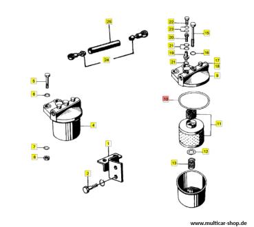 Multicar Dichtung Kraftstofffilter