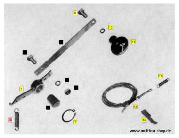 Feder Kupplungspedal / Pedal Differentialsperre
