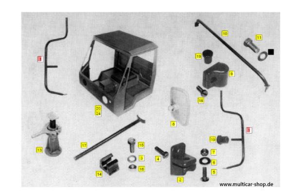 Spiegelbügel/Spiegelhalter