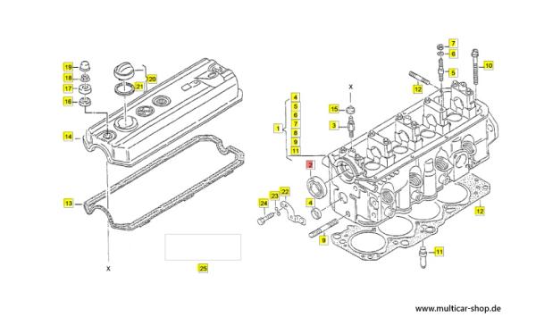 Wellendichtring Nockenwelle/Kurbelwelle/Ölpumpenantrieb 32x47x10