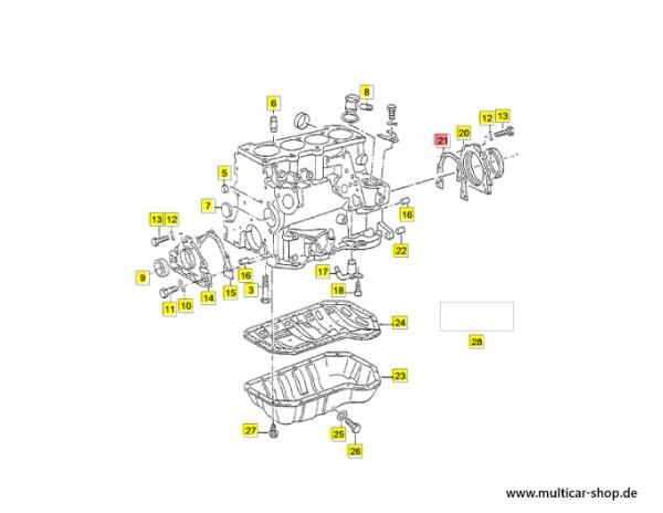 Dichtung Kurbelgehäuse/Kurbelwelle
